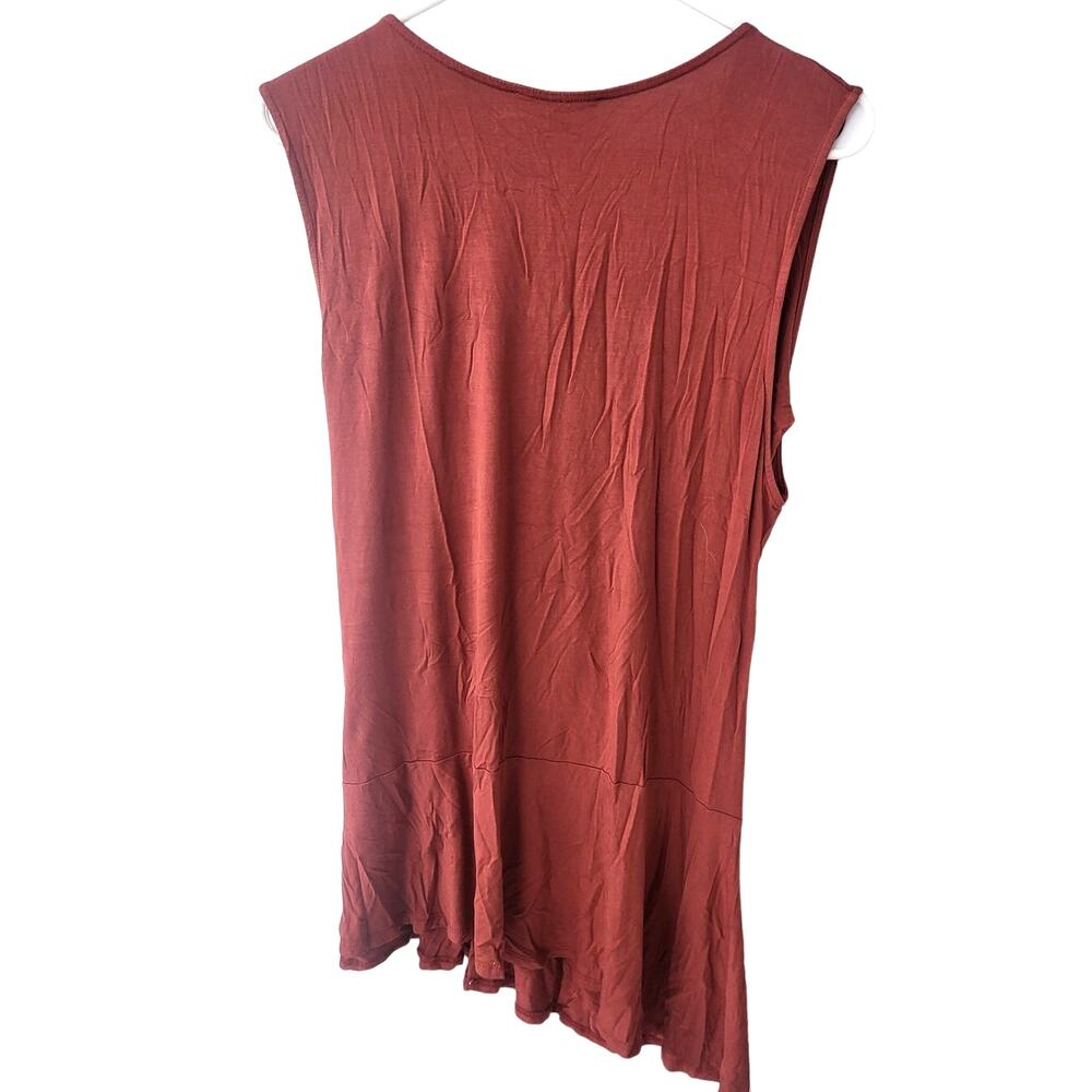 Gibson Latimer Rust Color Faux Wrap Asymmetrical … - image 2